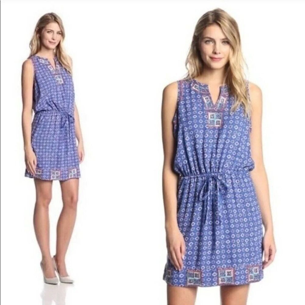 𝅺irving And Fine Lucky Brand Dress XL Embroidered Tunic Boho